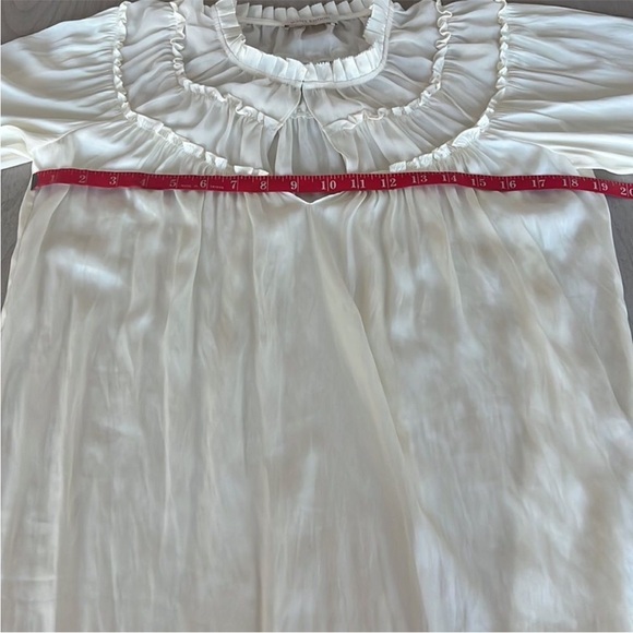 NWOT Ramy Brook Cream Ruffled Blouse - Picture 7 of 8